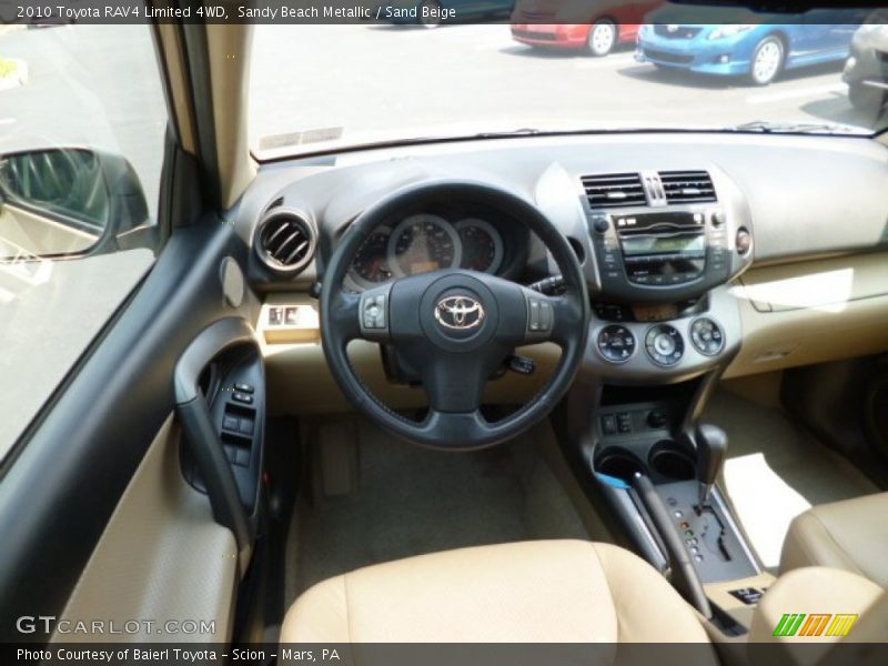 Sandy Beach Metallic / Sand Beige 2010 Toyota RAV4 Limited 4WD