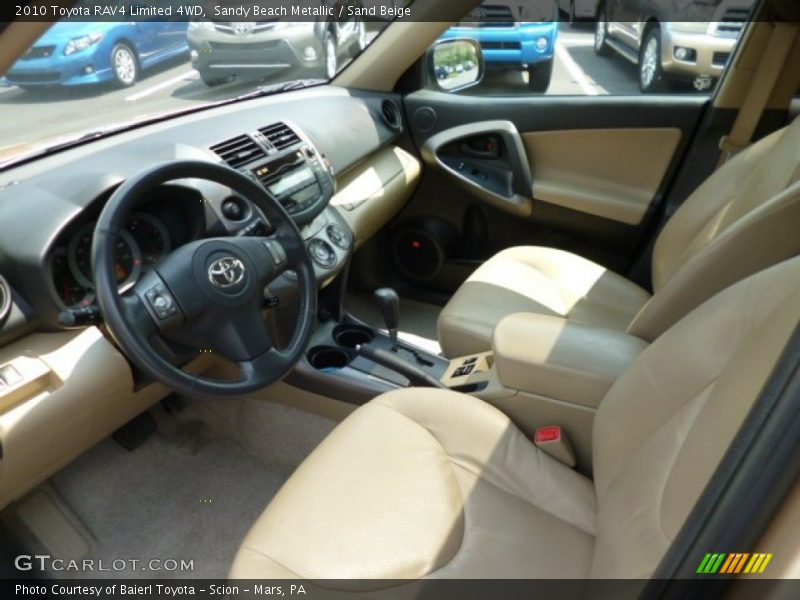 Sandy Beach Metallic / Sand Beige 2010 Toyota RAV4 Limited 4WD