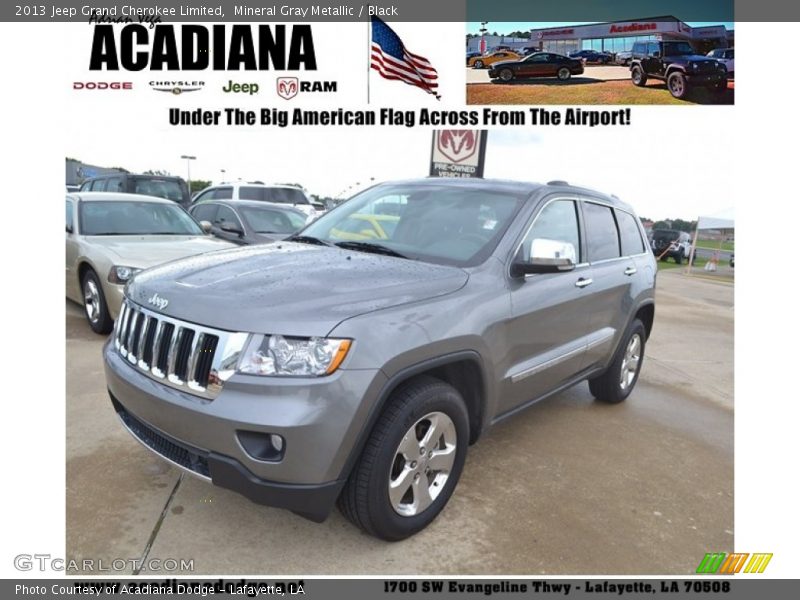 Mineral Gray Metallic / Black 2013 Jeep Grand Cherokee Limited