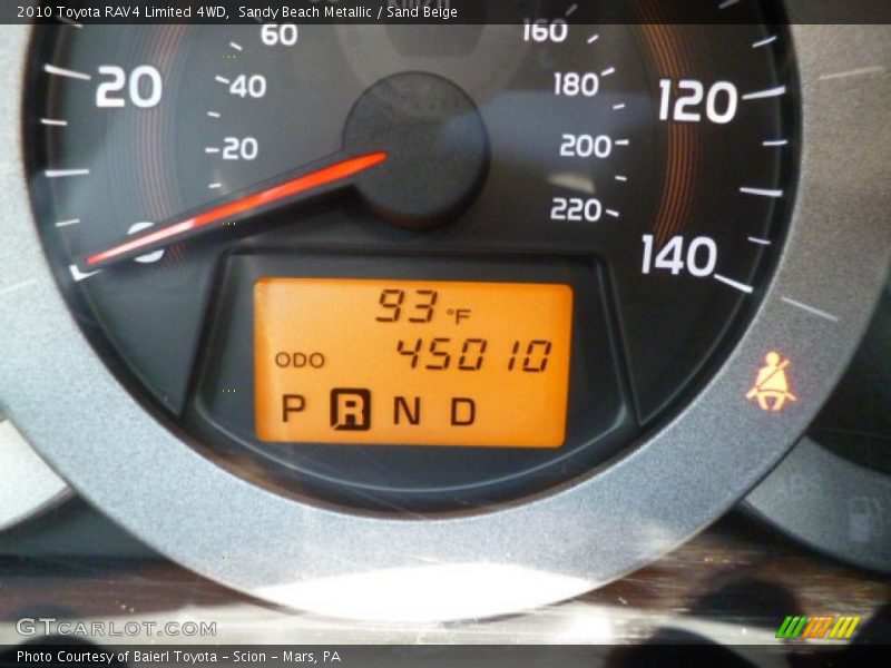 Sandy Beach Metallic / Sand Beige 2010 Toyota RAV4 Limited 4WD