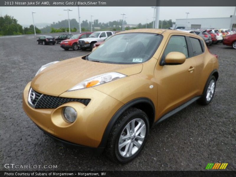 Atomic Gold / Black/Silver Trim 2013 Nissan Juke SV AWD