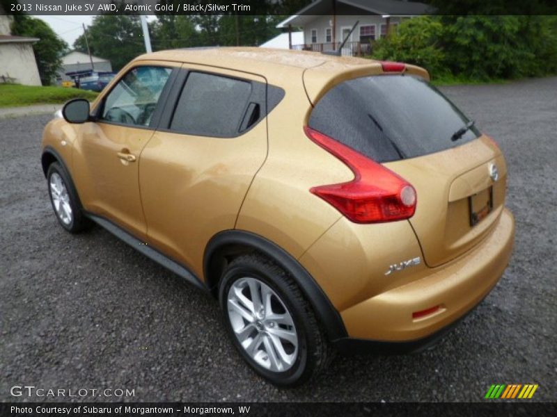 Atomic Gold / Black/Silver Trim 2013 Nissan Juke SV AWD