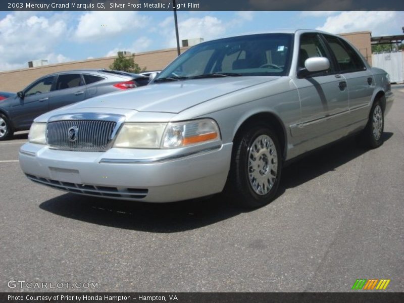 Silver Frost Metallic / Light Flint 2003 Mercury Grand Marquis GS