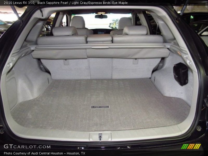 Black Sapphire Pearl / Light Gray/Espresso Birds-Eye Maple 2010 Lexus RX 350