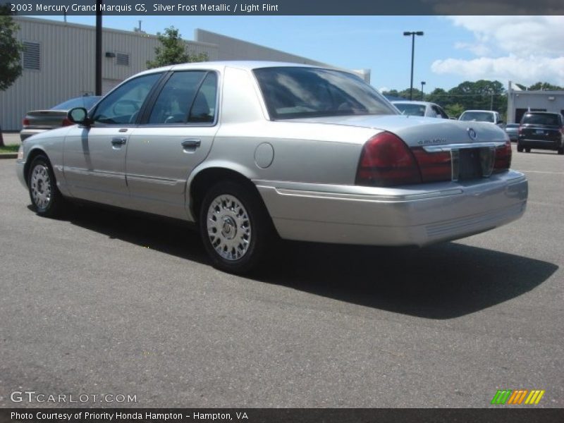 Silver Frost Metallic / Light Flint 2003 Mercury Grand Marquis GS