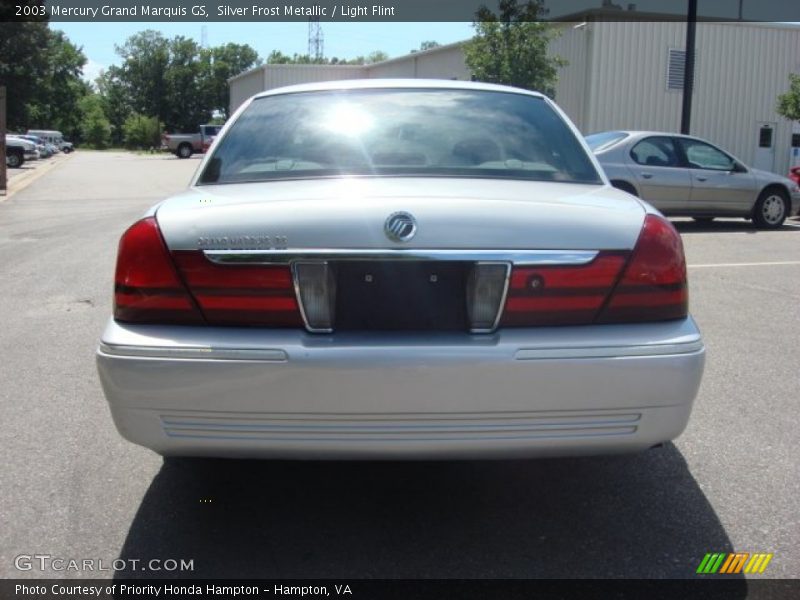 Silver Frost Metallic / Light Flint 2003 Mercury Grand Marquis GS