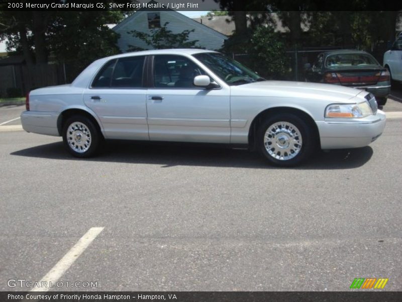 Silver Frost Metallic / Light Flint 2003 Mercury Grand Marquis GS