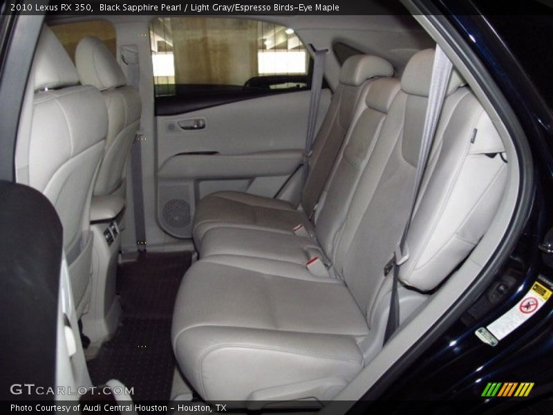 Black Sapphire Pearl / Light Gray/Espresso Birds-Eye Maple 2010 Lexus RX 350