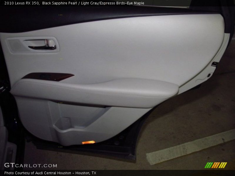 Black Sapphire Pearl / Light Gray/Espresso Birds-Eye Maple 2010 Lexus RX 350