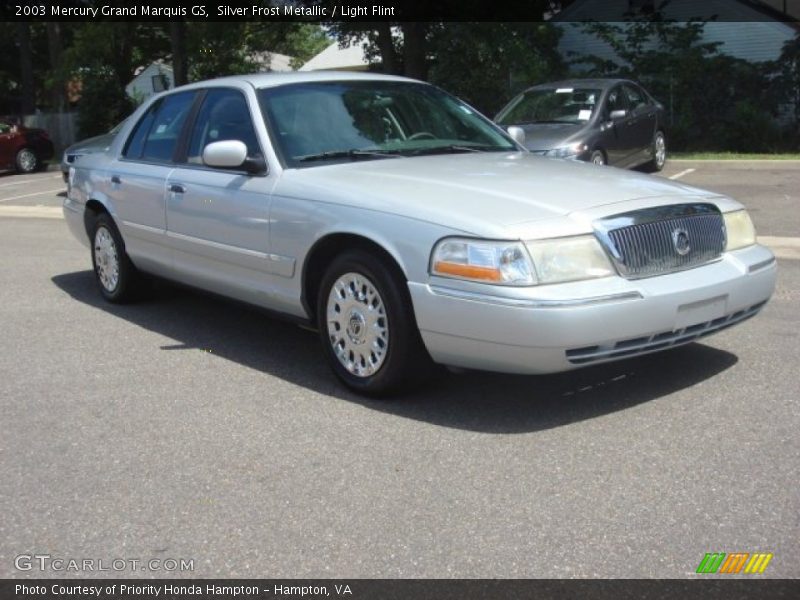Silver Frost Metallic / Light Flint 2003 Mercury Grand Marquis GS