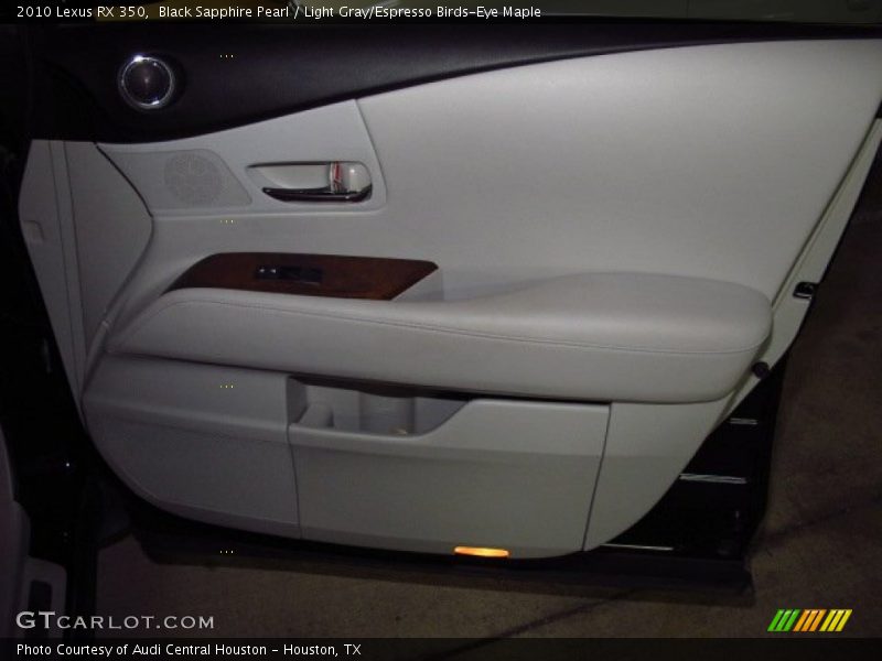 Black Sapphire Pearl / Light Gray/Espresso Birds-Eye Maple 2010 Lexus RX 350