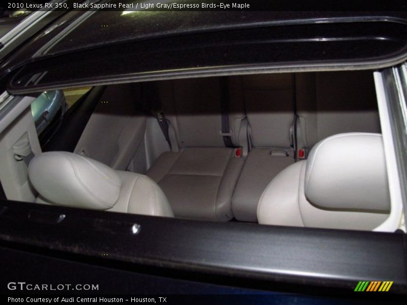 Black Sapphire Pearl / Light Gray/Espresso Birds-Eye Maple 2010 Lexus RX 350