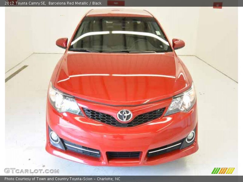Barcelona Red Metallic / Black 2012 Toyota Camry SE