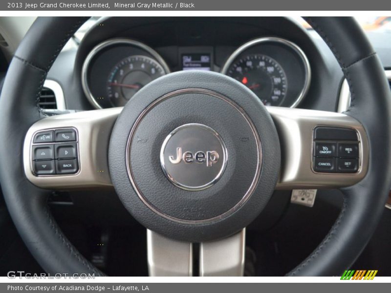 Mineral Gray Metallic / Black 2013 Jeep Grand Cherokee Limited