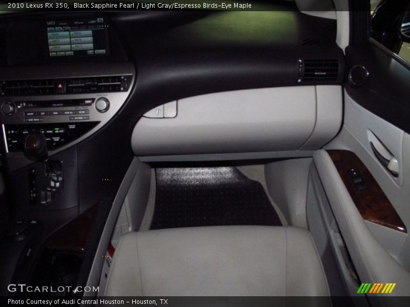 Black Sapphire Pearl / Light Gray/Espresso Birds-Eye Maple 2010 Lexus RX 350