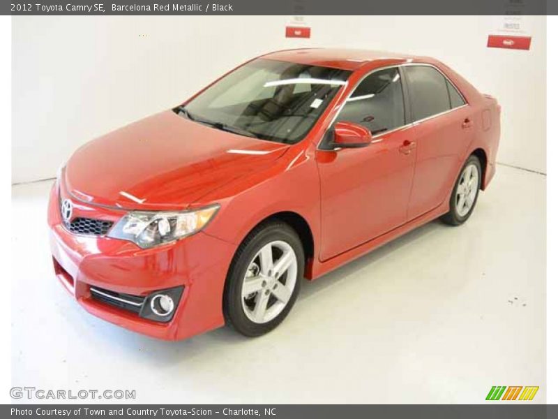 Barcelona Red Metallic / Black 2012 Toyota Camry SE