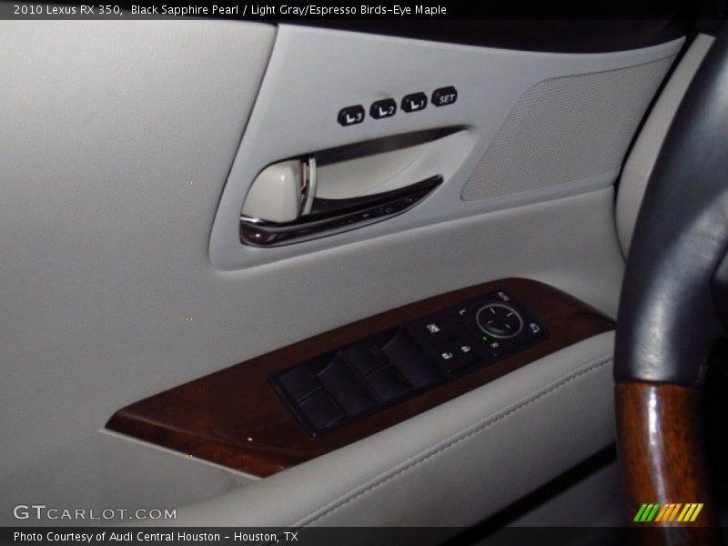 Black Sapphire Pearl / Light Gray/Espresso Birds-Eye Maple 2010 Lexus RX 350