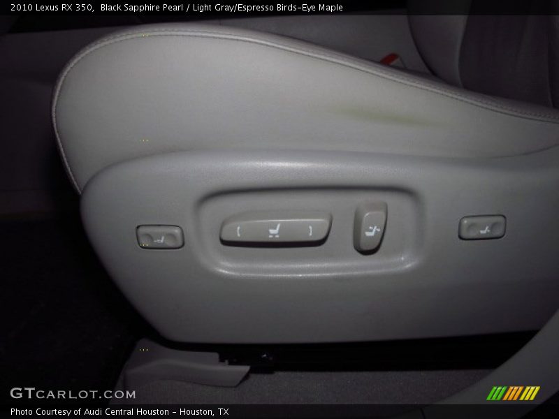 Black Sapphire Pearl / Light Gray/Espresso Birds-Eye Maple 2010 Lexus RX 350