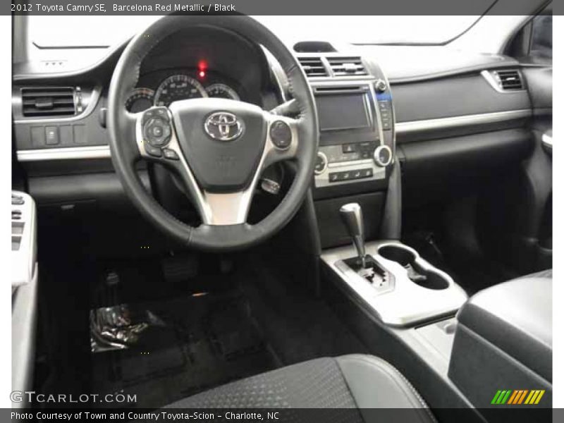 Barcelona Red Metallic / Black 2012 Toyota Camry SE