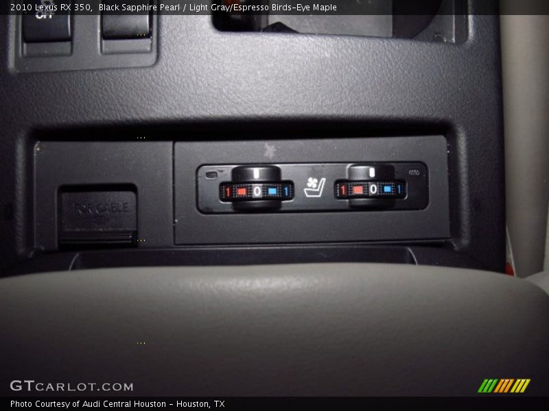 Black Sapphire Pearl / Light Gray/Espresso Birds-Eye Maple 2010 Lexus RX 350