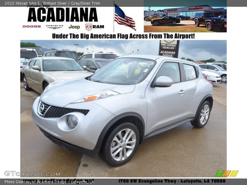 Brilliant Silver / Gray/Silver Trim 2013 Nissan Juke S