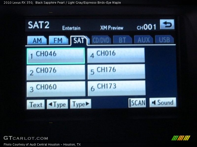 Black Sapphire Pearl / Light Gray/Espresso Birds-Eye Maple 2010 Lexus RX 350