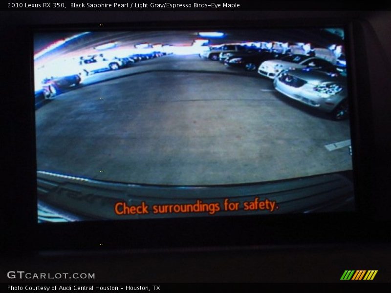 Black Sapphire Pearl / Light Gray/Espresso Birds-Eye Maple 2010 Lexus RX 350