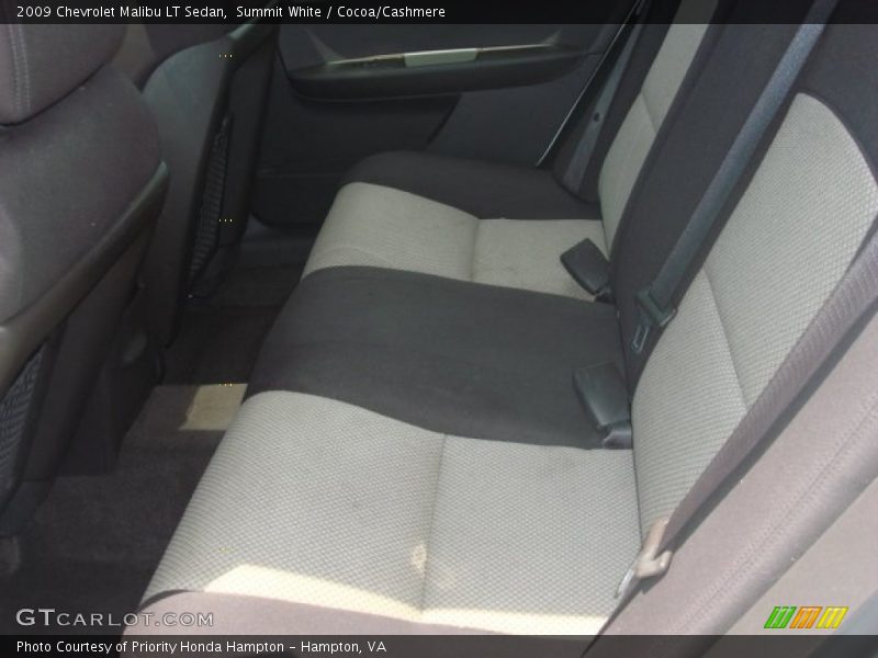 Summit White / Cocoa/Cashmere 2009 Chevrolet Malibu LT Sedan