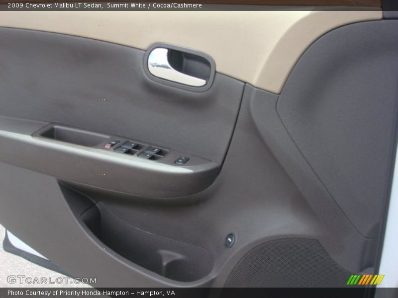 Summit White / Cocoa/Cashmere 2009 Chevrolet Malibu LT Sedan