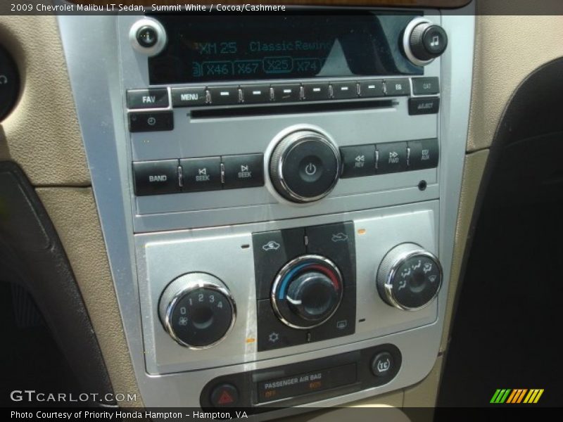 Summit White / Cocoa/Cashmere 2009 Chevrolet Malibu LT Sedan