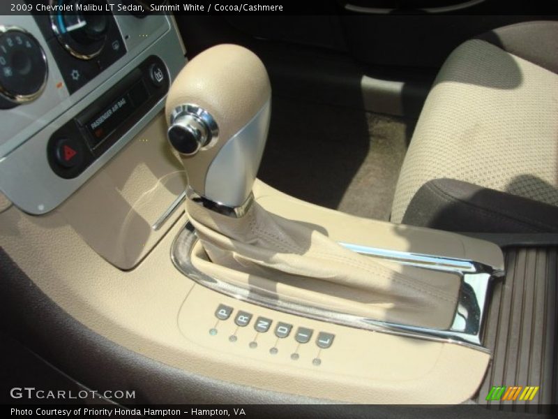Summit White / Cocoa/Cashmere 2009 Chevrolet Malibu LT Sedan