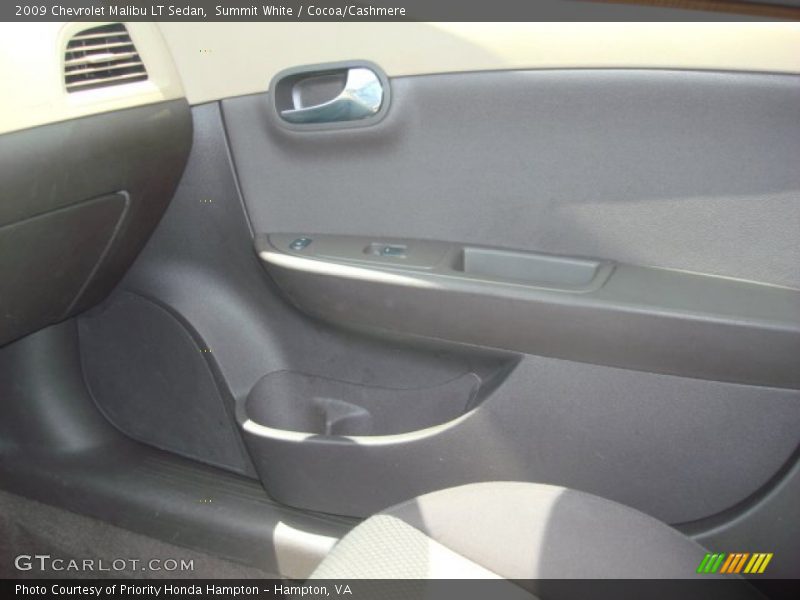 Summit White / Cocoa/Cashmere 2009 Chevrolet Malibu LT Sedan