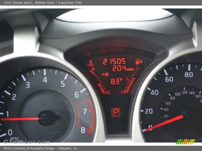 Brilliant Silver / Gray/Silver Trim 2013 Nissan Juke S