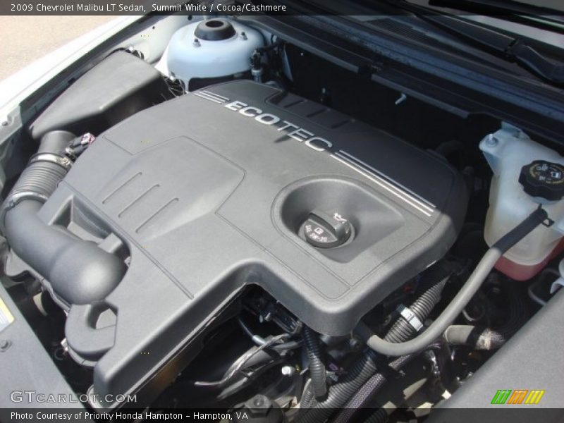 Summit White / Cocoa/Cashmere 2009 Chevrolet Malibu LT Sedan