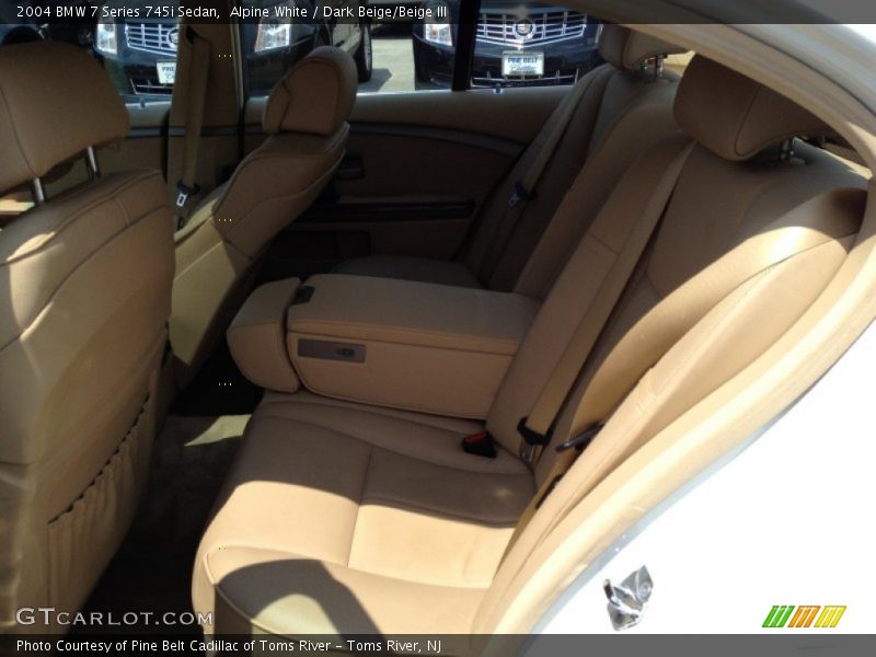 Alpine White / Dark Beige/Beige III 2004 BMW 7 Series 745i Sedan