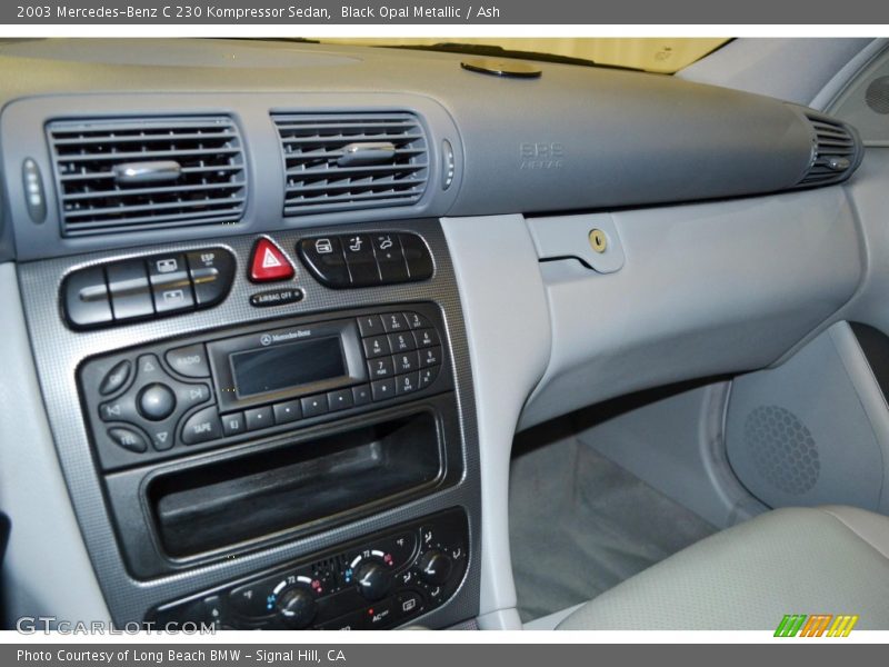 Black Opal Metallic / Ash 2003 Mercedes-Benz C 230 Kompressor Sedan