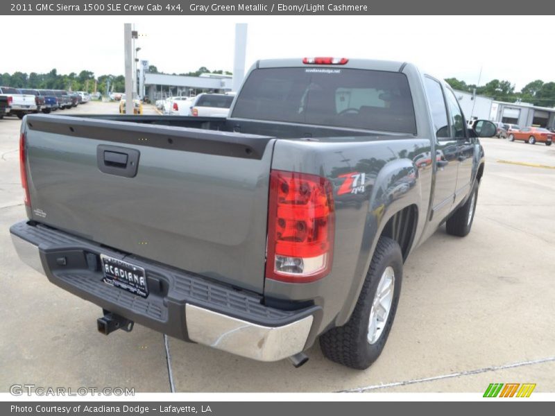 Gray Green Metallic / Ebony/Light Cashmere 2011 GMC Sierra 1500 SLE Crew Cab 4x4