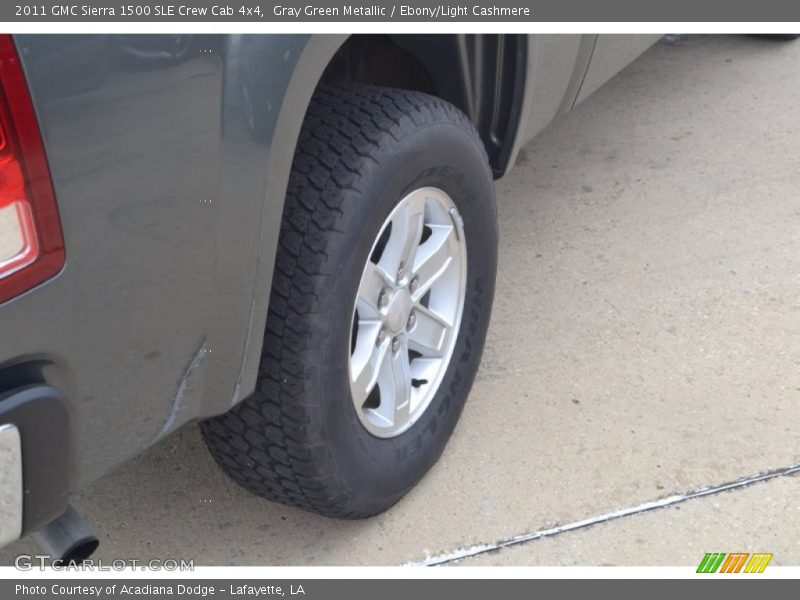 Gray Green Metallic / Ebony/Light Cashmere 2011 GMC Sierra 1500 SLE Crew Cab 4x4