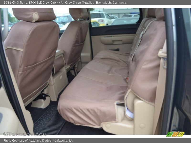 Gray Green Metallic / Ebony/Light Cashmere 2011 GMC Sierra 1500 SLE Crew Cab 4x4
