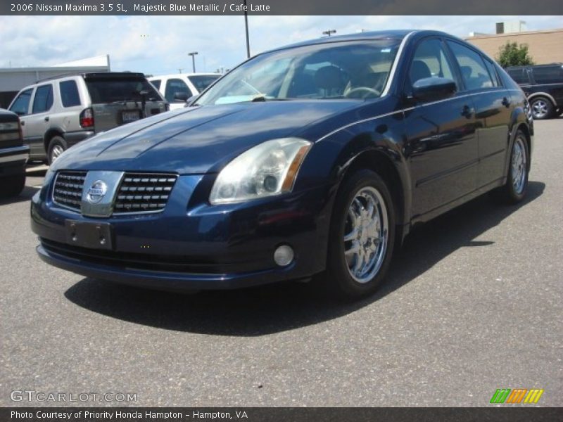 Majestic Blue Metallic / Cafe Latte 2006 Nissan Maxima 3.5 SL