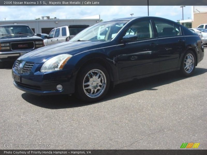 Majestic Blue Metallic / Cafe Latte 2006 Nissan Maxima 3.5 SL