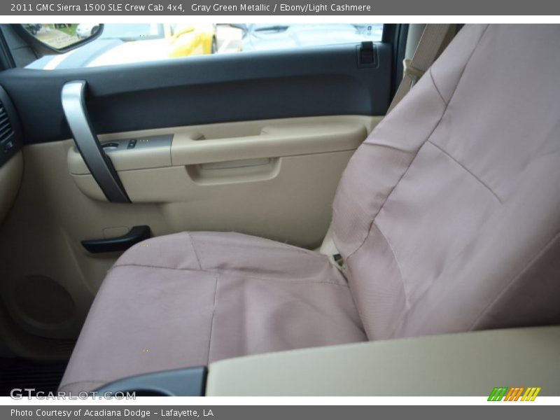 Gray Green Metallic / Ebony/Light Cashmere 2011 GMC Sierra 1500 SLE Crew Cab 4x4