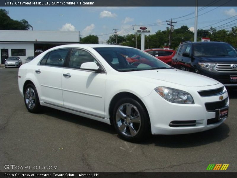 Summit White / Titanium 2012 Chevrolet Malibu LT