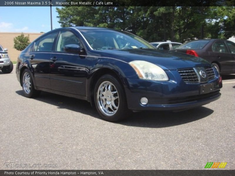 Majestic Blue Metallic / Cafe Latte 2006 Nissan Maxima 3.5 SL