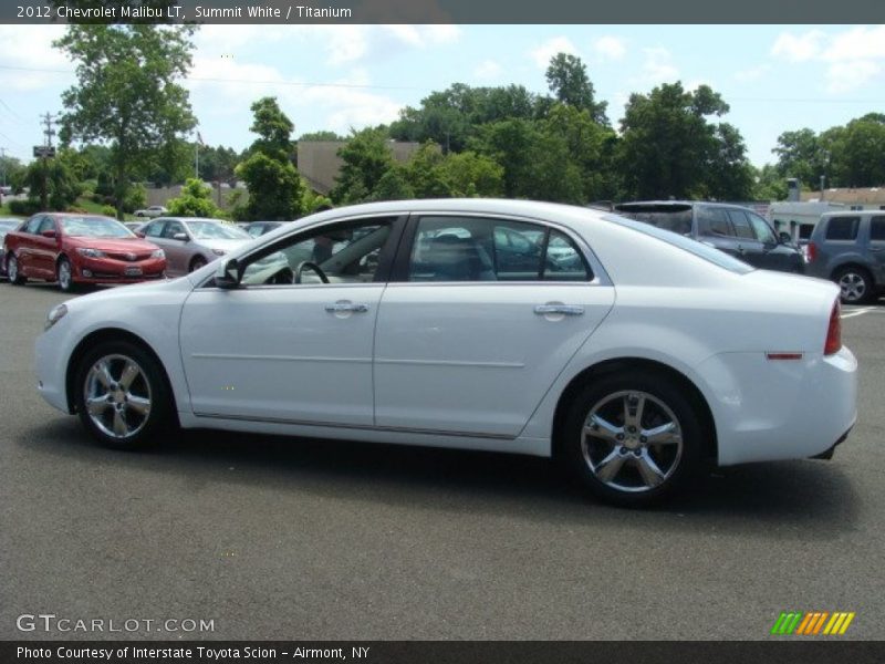 Summit White / Titanium 2012 Chevrolet Malibu LT