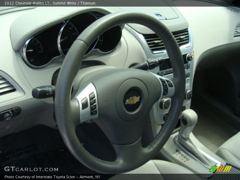 Summit White / Titanium 2012 Chevrolet Malibu LT