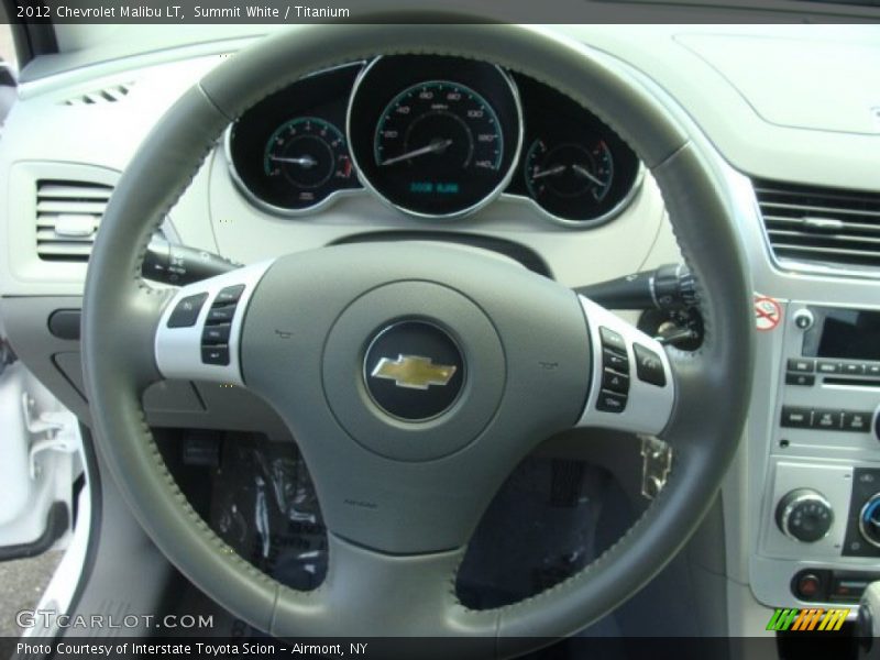 Summit White / Titanium 2012 Chevrolet Malibu LT