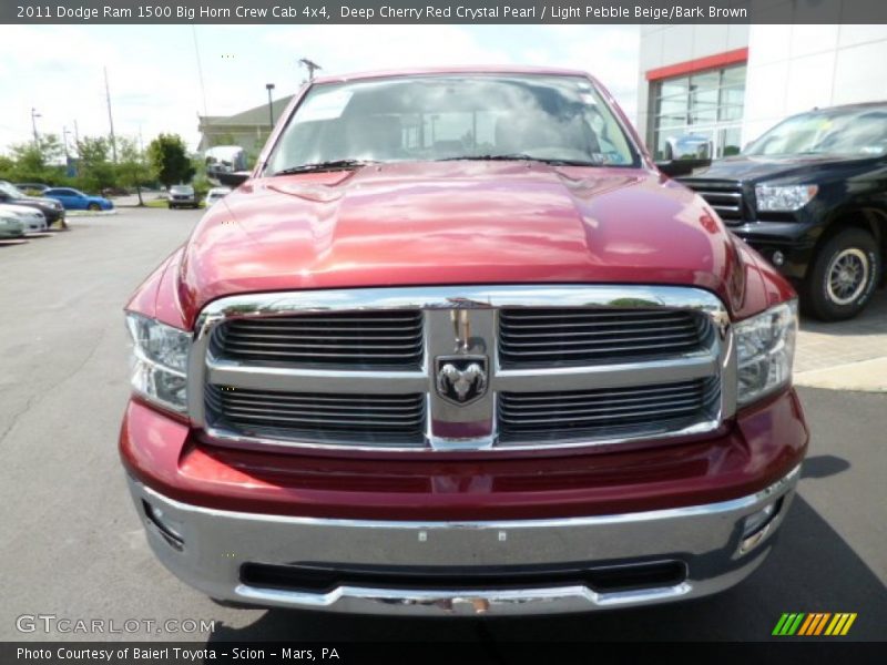 Deep Cherry Red Crystal Pearl / Light Pebble Beige/Bark Brown 2011 Dodge Ram 1500 Big Horn Crew Cab 4x4