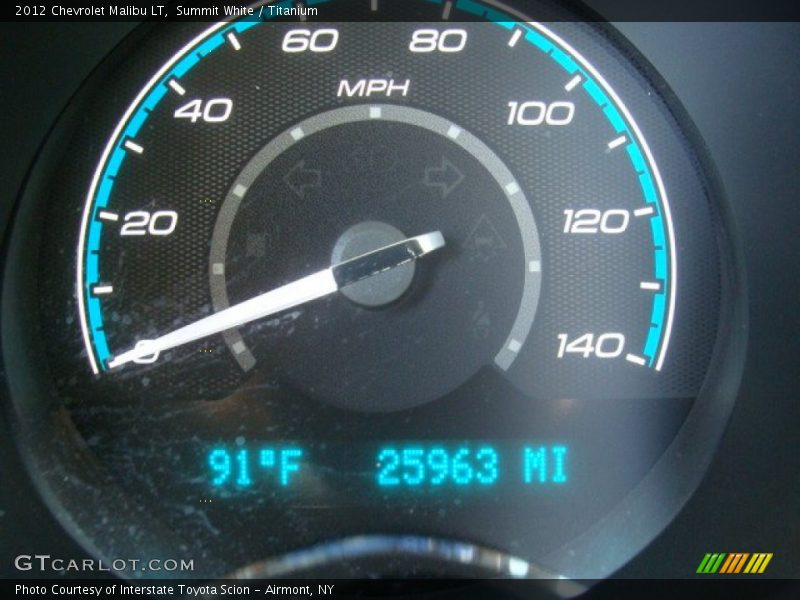 Summit White / Titanium 2012 Chevrolet Malibu LT