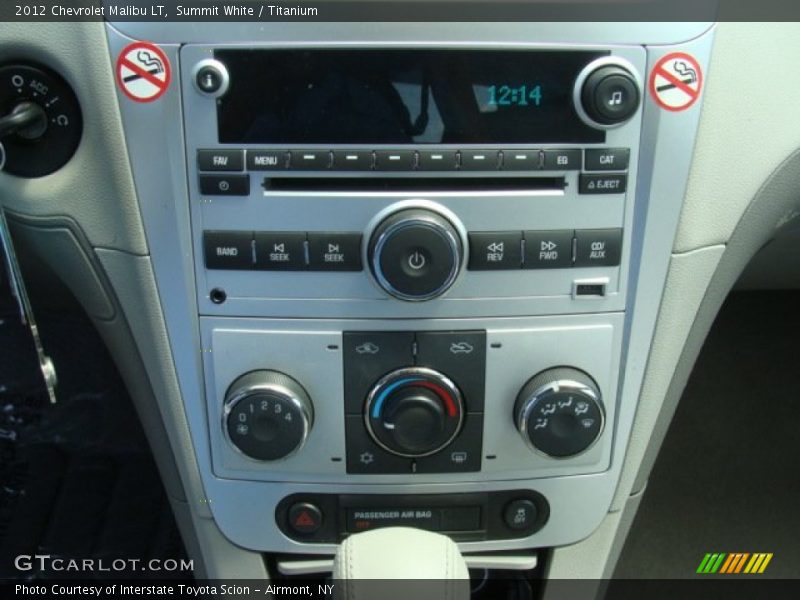 Summit White / Titanium 2012 Chevrolet Malibu LT